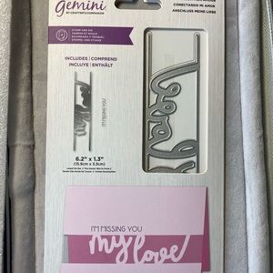 Crafters Companion stamp and die set Connecting my love